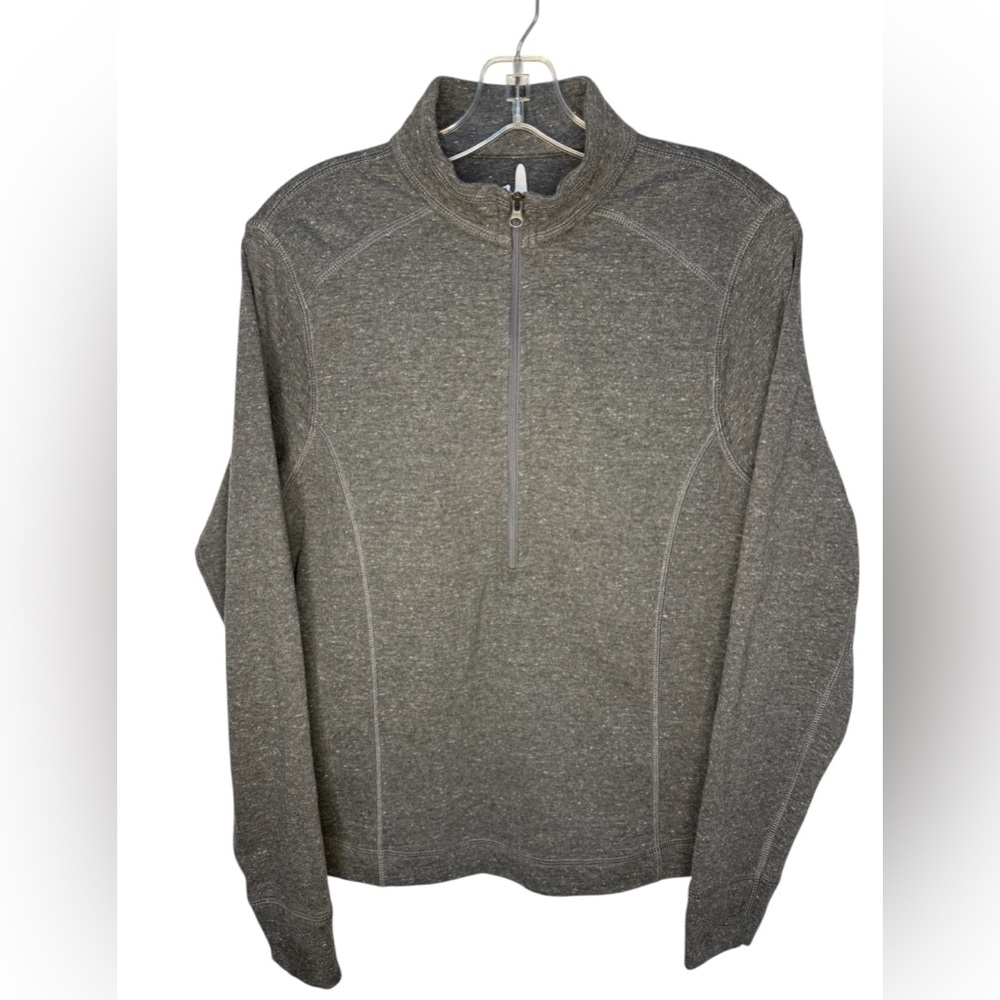 johnnie-O Women’s Kennedy 1/4 Zip Pullover in Charcoal Gray - Medium